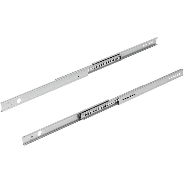 Telescopic Rail L=197 19, 4X27, Over Extension S=274, Fp=20, Steel Zinc Plated, Slot Mount, 1 Pr